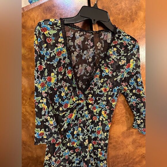 Vintage floral sheer dress - Picture 5 of 5
